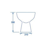 Vrijstaande Toiletpot Van Marcke ISIFIX Vloeraansluiting (H(PK) 21.5 cm Wit