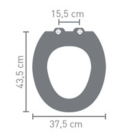 Toilet Zitting Van Marcke Stripe Softclose MDF Wit