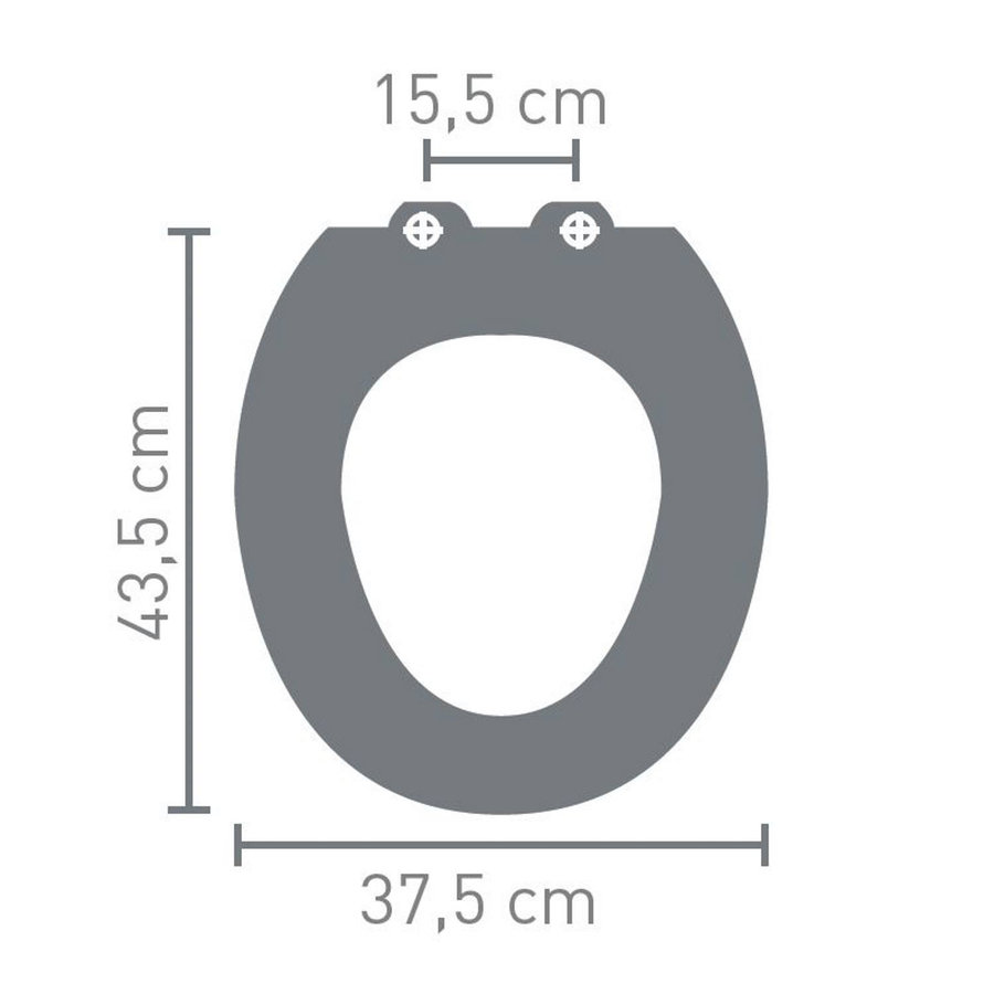 Toilet Zitting Van Marcke Stripe Softclose MDF Wit