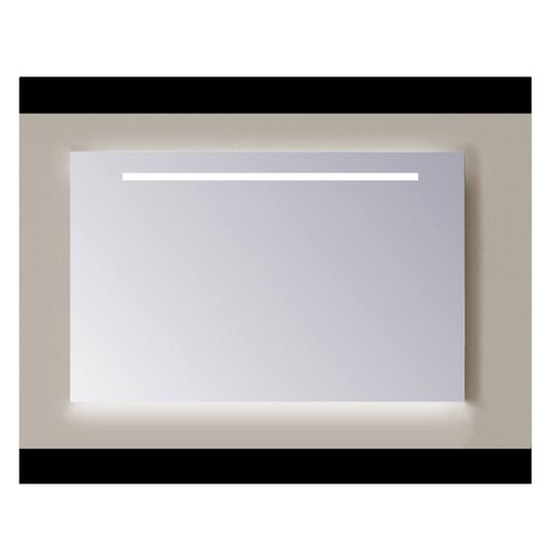 Spiegel Sanicare Q-mirrors 60 x 70 cm Warm White LED Ambi Licht Onder PP Geslepen 