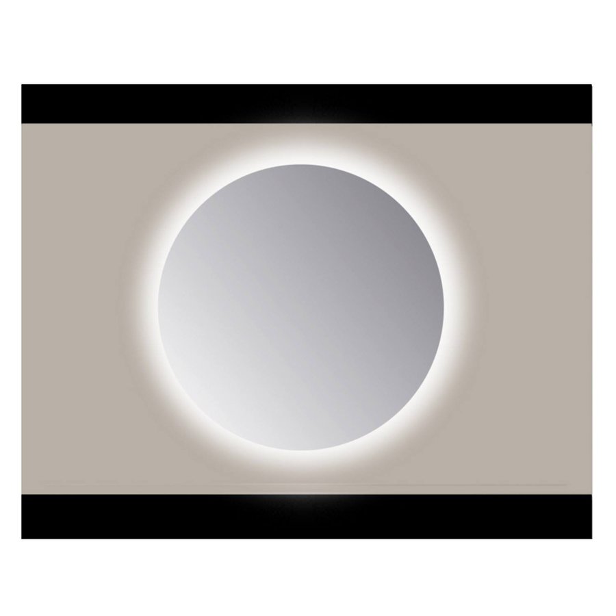 Spiegel Rond Sanicare Q 120 cm Ambi Warm White LED PP Geslepen (Met Sensor)