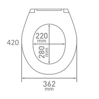 Toilet Zitting Van Marcke Haro Perca Softclose Take-off Thermoplast Wit