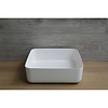 Luca Sanitair Waskom Opbouw Vierkant Luca Sanitair 40x40x13,5 cm Mineraalsteen Glans Wit