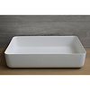 Luca Sanitair Waskom Opbouw Rechthoekig Luca Sanitair 60x40x13,5 cm Solid Surface Mat Wit