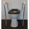 Handicare Toiletsteun Handicare Linido met Hulppoot 53x81 cm in Hoogte Verstelbaar Wit