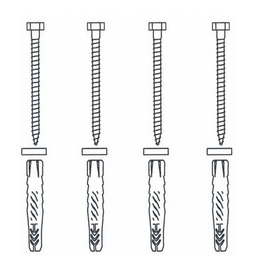 Bevestigingsset voor Wandbeugels Handicare Linido