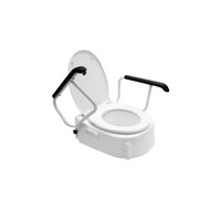 Toiletverhoger Handicare Linido met Deksel en Armleuningen Universeel 10 cm Wit (draagvermogen tot 130 kg)