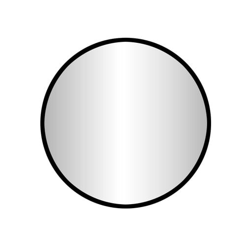 Badkamerspiegel Best Design Goslar Nero 80x80 cm Rond Mat Zwart 