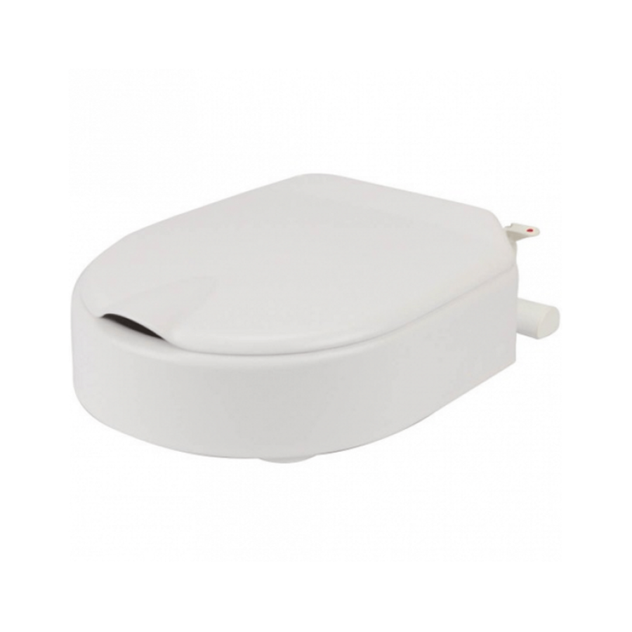 Toiletverhoger Etac Hi-Loo Vastgemonteerd met Deksel 6 cm Wit (draagvermogen tot 150 kg)