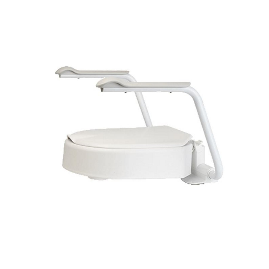 Toiletverhoger Etac Hi-Loo Vastgemonteerd met Armsteunen 10 cm Wit