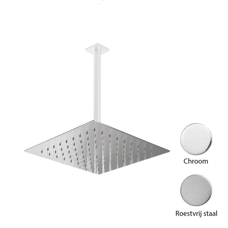 Regen douchekop Mavesteel Bia Vierkant 30cm 304L Geborsteld RVS