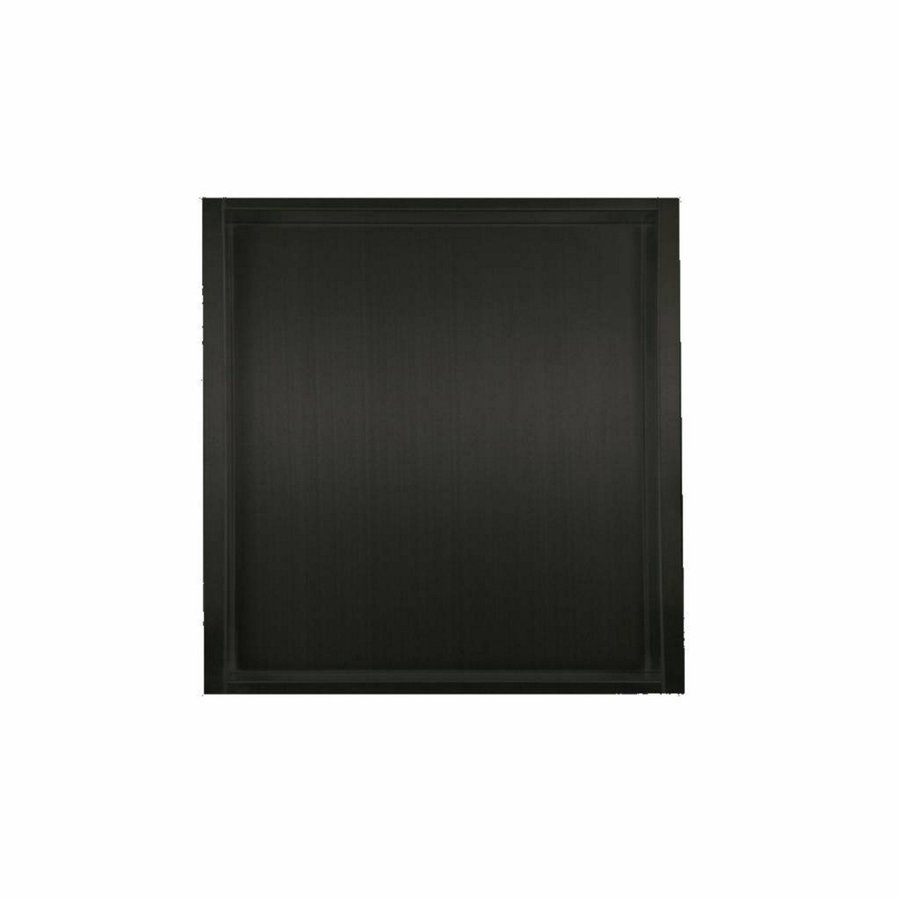 Inbouwnis Sanilux Wandmontage 30x30 cm Mat Zwart