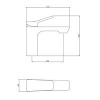 Wastafel Mengkraan Schutte Stilo Chroom