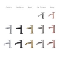 Fonteinset Differnz Mix En Match Force 40x22x9 cm Natuursteen Bombai Black (Keuze Uit 5 Kleuren Kranen)