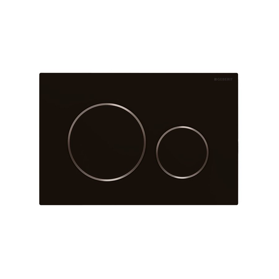 UP320 Toiletset 35 Civita Black Rimless Sigma 20 Mat Zwart  Drukplaat