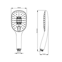 Handdouche Schutte Monza II 3 Functies Chroom