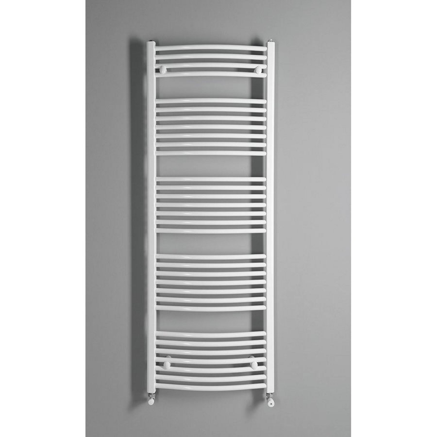 Handdoekradiator Sapho Aqualine Radiators Gebogen 170x75 cm Wit