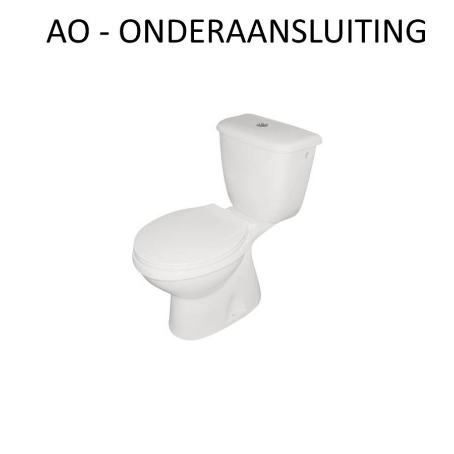 Compleet Toledo Duoblok Staande Toilet Van Keramiek (Ao Of Pk)