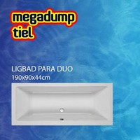 Ligbad Para Duo 190X90X44 Cm