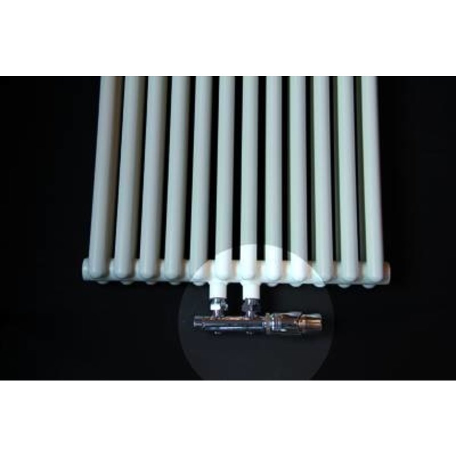 Universele Design Radiator Aansluitset Midden Onder Haaks