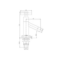 Fonteinkraan Athena Chroom Keramisch Binnenwerk