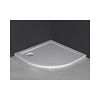 Luxe Douchebak Kwart Rond 90X900X4 Cm Inbouw Wit