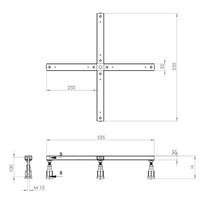 Universele 5-Delige Luxe Douchebak Potenset