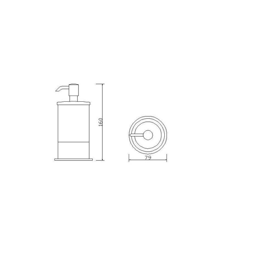 Flora Vrijstaande Zeepdispenser Chroom