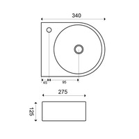 Keramische Fontein Guan 34X27,5X1,2 Cm Wit