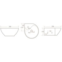 Kratos Keramische Hoek-Fontein 35X35X14,5 Cm Wit