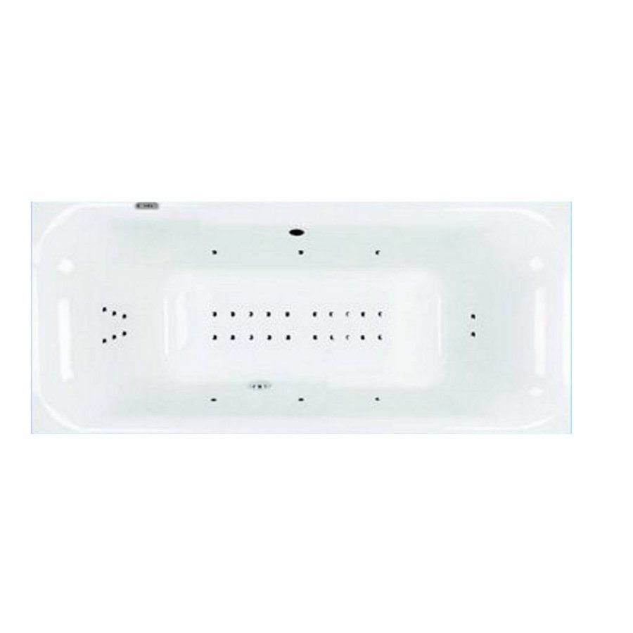 O.Novo Whirlpool Vierkant 180X80X48 Cm Sportpakket Deluxe