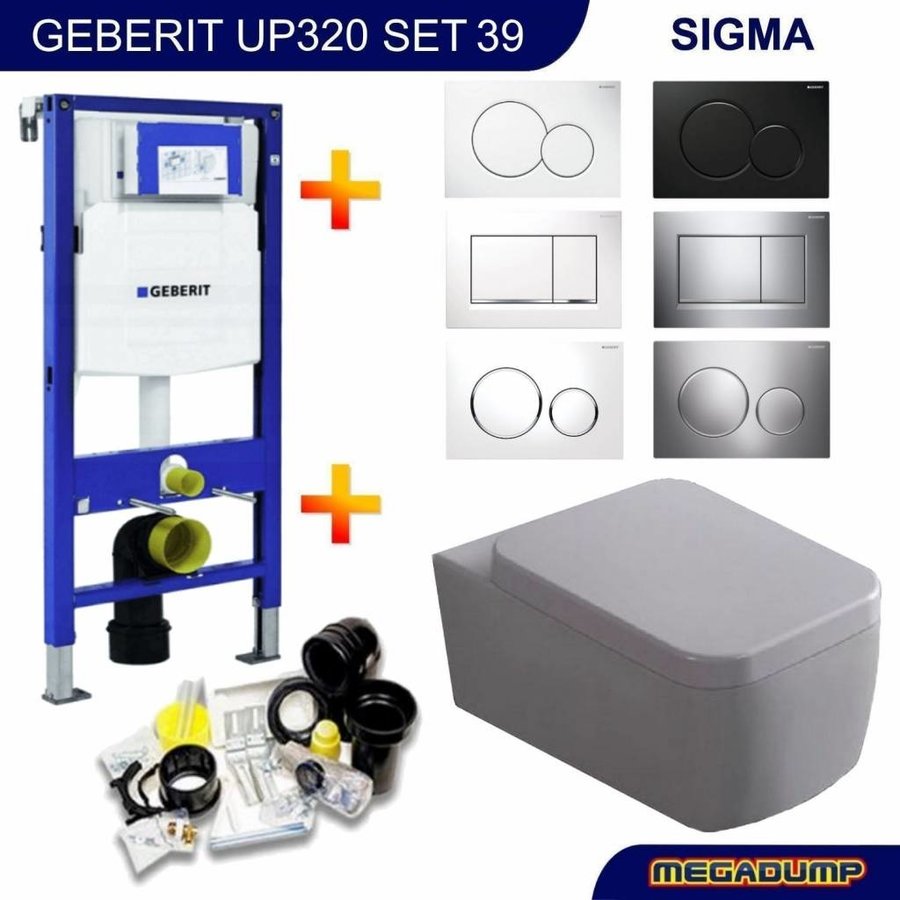 Up320 Toiletset 39 Aqua Splash Larx Met Sigma Drukplaat