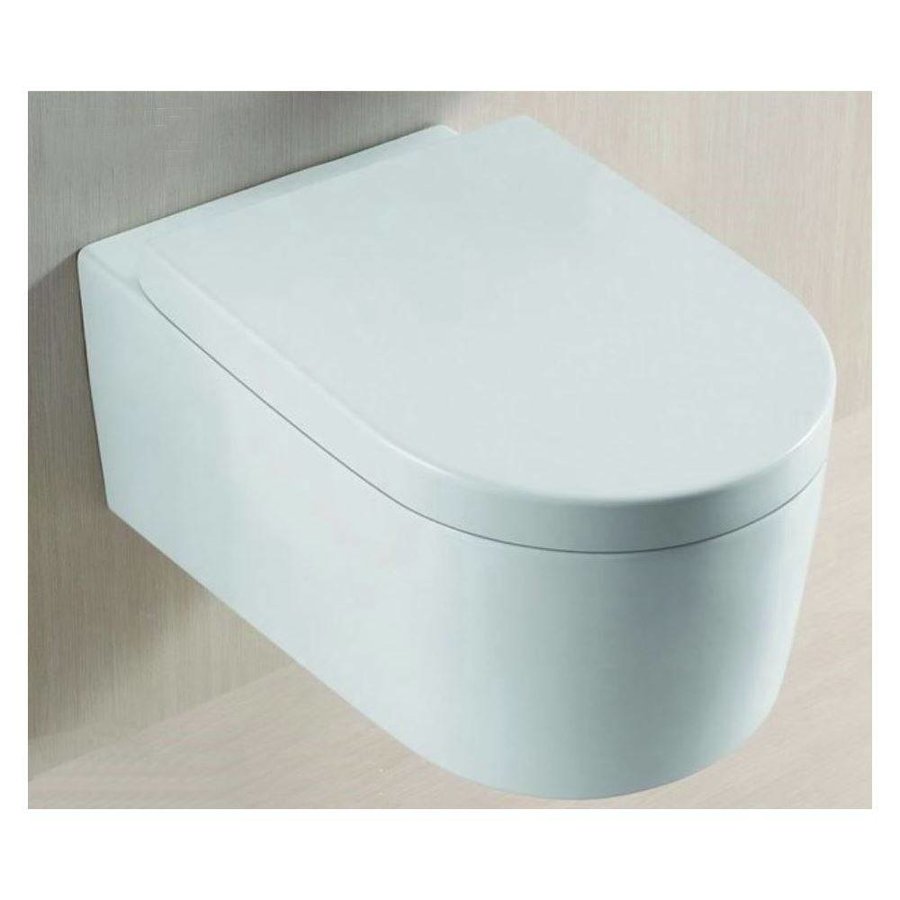 Juno Wandcloset Met Diepspoel Zitting Wit