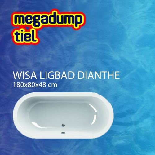 Ligbad Wavedesign Dianthe Wit 180X80X48 Cm 