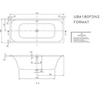 Ligbad O.Novo 180X80X48 Cm Wit