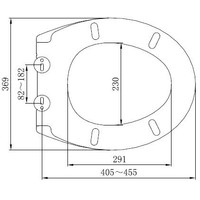 Demper One-Touch Toiletzitting 1 Knop Bediening