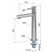 Cobber Fonteinkraan Hoog Model Eh001