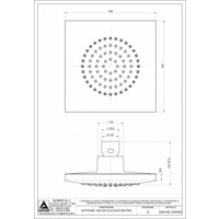 Mate Hoofddouche Vierkant 12 Cm Met Wandarm M168