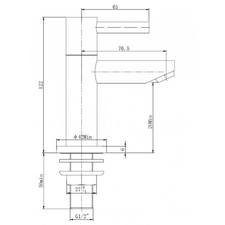 Mini Chepri Fonteinset Compleet 36X18X9 Cm Links/Rechts Wit