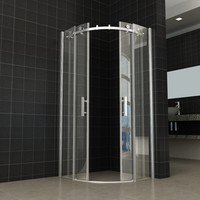 Douchecabine Kwartrond 90x90x200 cm 8 Mm Anti Kalk Nano Glas