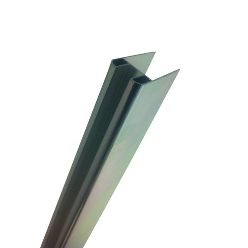 Chroom Glasprofiel Voor Muurprofiel Glaswand 10 Mm 200 Cm 