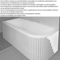 Ligbad Xenz Society 190x80x50 cm Inbouw Acryl Wit