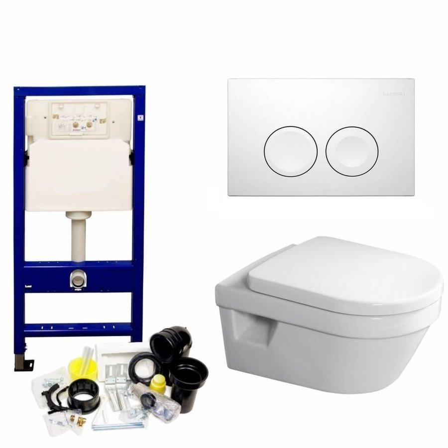 Up100 Toiletset 20 Villeroy & Boch Omnia Architectura Directflush Met Bril En Drukplaat