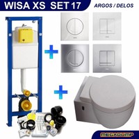 Xs Toiletset 17 Aqua Splash Amor Met Softclose Bril En Argos/Delos Drukplaat