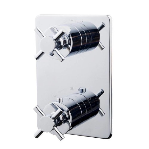 Donar Cross Afbouwdeel Therm. 2 Weg Chroom 