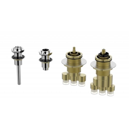 4 Gats Badrandthermostaat Inbouwdeel 