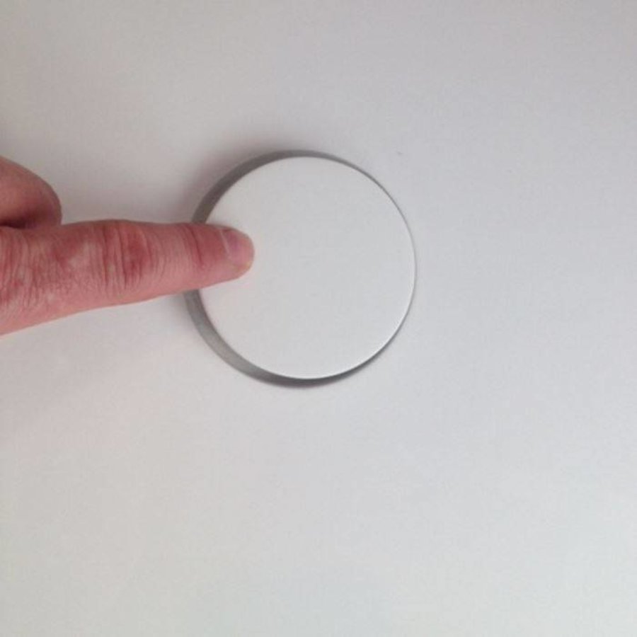 Waskom Epona Opbouw Glans Wit 52 Cm Solid Surface