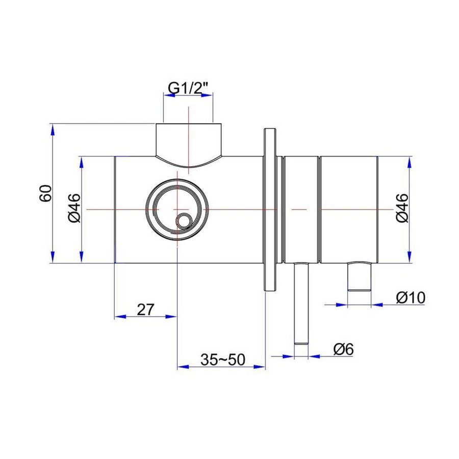 Douchekraan Ore Thermostaat Inbouw 1/2 Inch Rvs