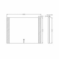 Spiegel Sunny Dimbare Led 60X80 Cm