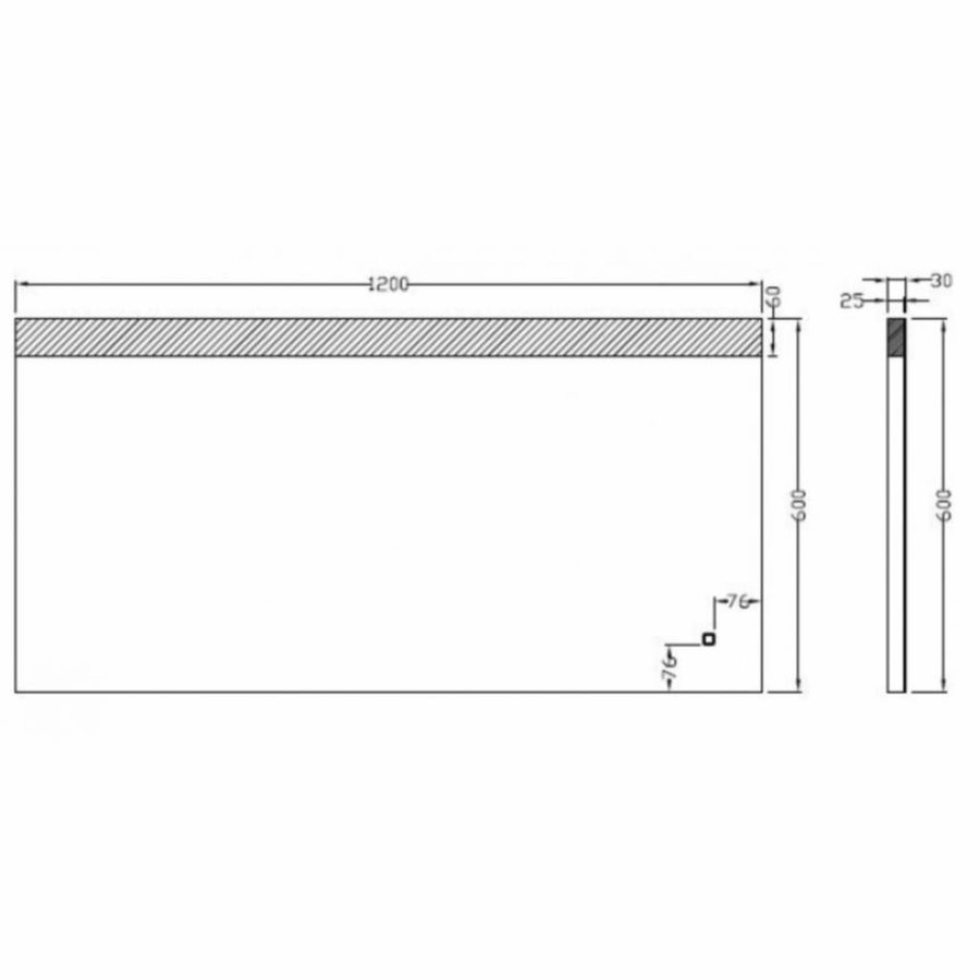 Spiegel Single Dimbare Led 60X120 Cm